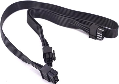 for ADATA XPG CORE Reactor 850w 650w PCIe 6Pin to IDE SATA GPU PCI-e 8Pin to 2 Port 6+2pin Power Supply Cable for Mining 18WAG(8Pin to Dual 8pin) in Saudi Arabia