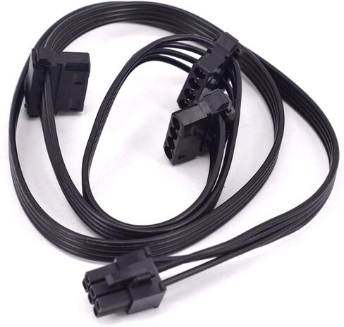 for ADATA XPG CORE Reactor 850w 650w PCIe 6Pin to IDE SATA GPU PCI-e 8Pin to 2 Port 6+2pin Power Supply Cable for Mining 18WAG(8Pin to Dual 8pin) in Saudi Arabia