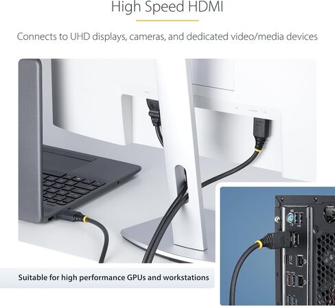 Startech.com 10ft (3M) كابل HDMI عالي السرعة معتمد in Saudi Arabia