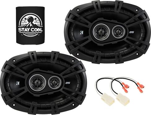 KICKER Speakers 6x9 inch for Dodge Charger 2011-2023 Upgrade Kit - Pair of DS Series with Harness, Car Audio Front Door or Rear Deck Speaker DSC6930, 43DSC69304 in Saudi Arabia
