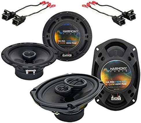 Harmony Audio Bundle Compatible with 2000-2016 Chevy Impala HA-65 HA-R69 New Factory Speaker Replacement Upgrade Package with HA-724568 Factory Speaker Replacement Harness in Saudi Arabia