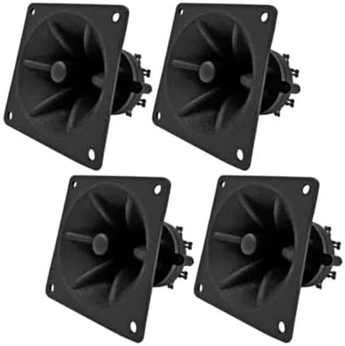 4 Pack 3.25" inch Flush Mount Square Super Horn Tweeter Speakers 3.25" x 3.25" Car Home Audio in Saudi Arabia