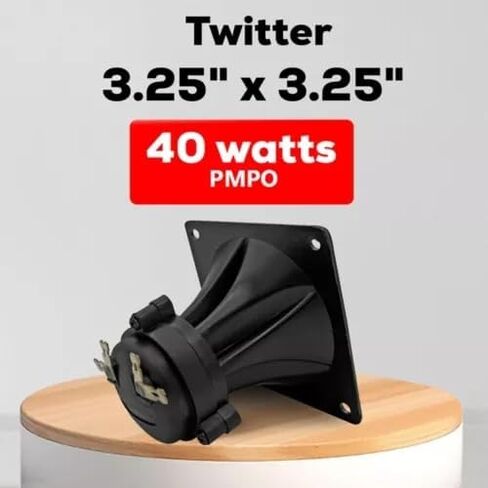 4 Pack 3.25" inch Flush Mount Square Super Horn Tweeter Speakers 3.25" x 3.25" Car Home Audio in Saudi Arabia