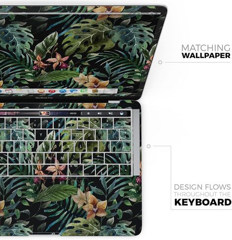 غابة استوائية V1 غلاف كامل للجسم مقاوم للخدش صائق الجلد متوافق مع MacBook 16 "Pro (A2141) in Saudi Arabia