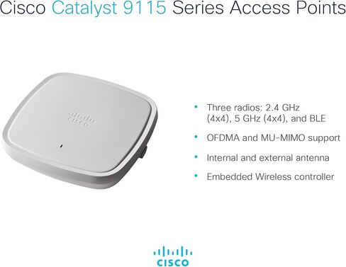 Cisco C9115AXI-B CATALYST 9115AX Series Wireless Access Point (متجدد) in Saudi Arabia