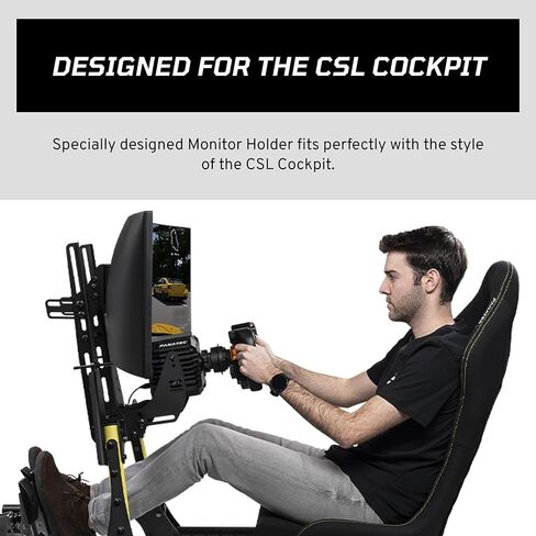 FANATEC Sim Racing CSL Cockpit Monitor Holder – Stable and Secure, Designed For The CSL Cockpit, Wide Range Monitor Support, Fully Adjustable – Black in Saudi Arabia
