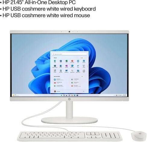 HP 2025 ALL-In-One PC DESKTOP ، 21.5 "عرض FHD ، معالج Intel Celeron J4025 ، 32 جيجابايت من ذاكرة الوصول العشوائي in Saudi Arabia