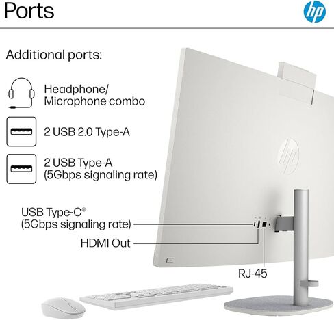HP 27 بوصة جهاز سطح المكتب 27 بوصة-Intel 12-Cores Ultra 7-155U • 64GB DDR5 RAM ، 2TB SSD • عرض الشاشة التي تعمل باللمس FHD • Intel UHD Graphics • Windows 11 Pro • KB & Mouse • Wi-Fi 6 • HDMI in Kuwait