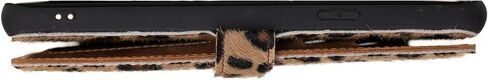 Venito Verona Leather Phone Case Compatible with Samsung Galaxy S9 Plus (6.2 inch) - RFID Blocking Snap-On Flip Back Cover Slim Phone Wallet Case (Furry Leopard) in Saudi Arabia