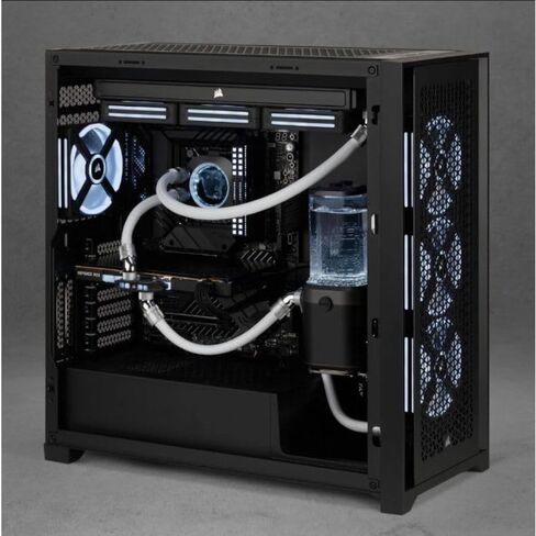 Corsair Hydro X Series XT 3/8" ID, 1/2" OD White Softline Mesh Tubing (3 Meter) and Clear XL8 Performance PC Coolant (1000mL) Bundle in Kuwait
