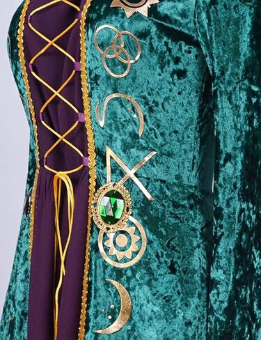 أزياء الأخوات وينيفريد ساندرسون ، أزياء النساء الخزعبلات ، أزياء الساحرة التأثيرية ، أزياء الهالوين in Kuwait