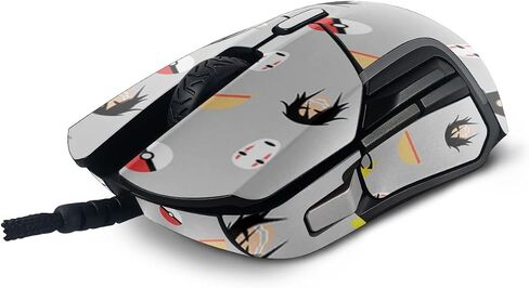 MightySkins Skin Compatible with SteelSeries Rival 5 Gaming Mouse - Anime Fan | Protective, Durable, and Unique Vinyl Decal wrap Cover | Easy to Apply, Remove, and Change Styles | Made in The USA in Saudi Arabia