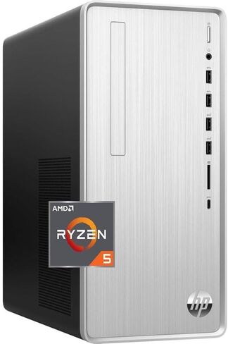 HP Pavilion Desktop - AMD Ryzen™ 5 5600G (6-core) Processor 12GB DDR4-3200MHz SDRAM 1TB 7200RPM SATA Hard Drive + 256GB PCIe® NVMe™ M.2 Solid State Drive Microsoft® Windows 11 Home Model TP01-2137c in Saudi Arabia