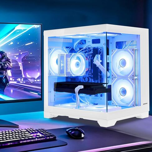 RGB الإضاءة RGB سطح المكتب سطح المكتب AMD Ryzen 5 5500 6-Core 3.6 GHz ، Intel ARC B580 12GB ، 16GB DDR4 3200MHz RAM ، 1TB PCIE SSD ، RGB FAN in Kuwait