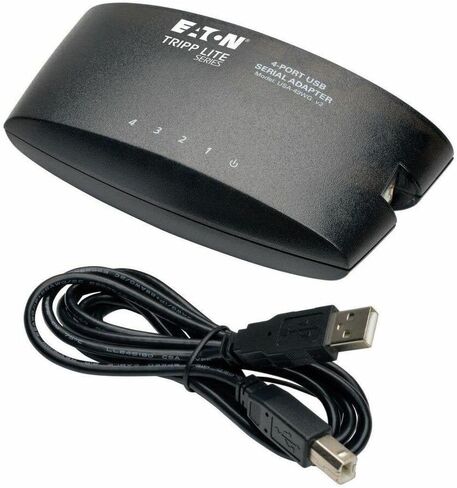 Eaton Tripp Lite USA-49WG USB إلى محول المحول التسلسلي ، 4-PORT DB9 RS-232 ، Keyspan 460 kbps ، 6 قدم كابل ، مدعوم من الحافلة ، TAA ، Windows/Mac-Cloud Care Pre-Configured Bundle مؤهلة (حزمة واحدة) in Saudi Arabia