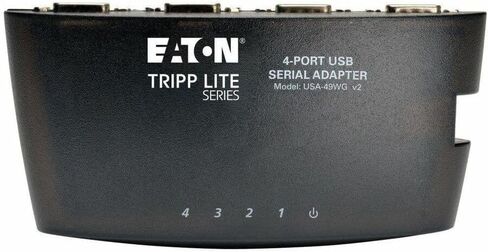 Eaton Tripp Lite USA-49WG USB إلى محول المحول التسلسلي ، 4-PORT DB9 RS-232 ، Keyspan 460 kbps ، 6 قدم كابل ، مدعوم من الحافلة ، TAA ، Windows/Mac-Cloud Care Pre-Configured Bundle مؤهلة (حزمة واحدة) in Saudi Arabia