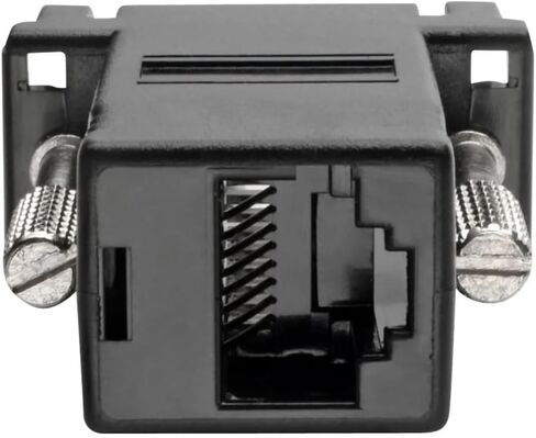 Tripp Lite Eaton Series P440-89FM DB9 Male to RJ45 Female Serial Adapter RS-232/422/485, Modular M/F Connector, Black, RoHS Compliant, Cloud Care Pre-Configured Bundle Eligible (1 Pack) in Saudi Arabia