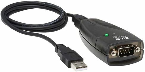 Tripp Lite Keyspan USA-19HS USB to Serial Adapter, RS-232 DB9, 230 Kbps, Windows/Mac/Linux, 3ft USB-A Cable, Bus Powered, External, Black, Cloud Care Pre-Configured Bundle Eligible (10 Pack) in Saudi Arabia