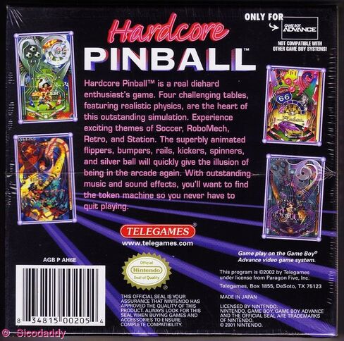 Hardcore Pinball - Game Boy Advance in Saudi Arabia