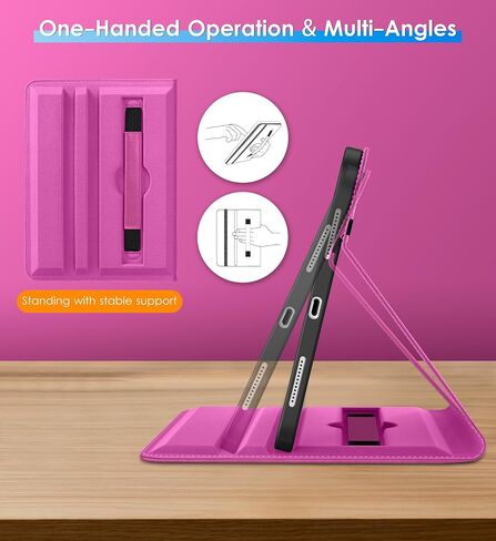 DTTO Detating Case لـ iPad (A16) الجيل الحادي عشر 11 بوصة 2025 ، جيل iPad العاشر 10.9 بوصة 2022 ، و 360 درجة من الورقة الجلدية الممتازة مع حامل قلم رصاص ، أزرق بحري in Saudi Arabia