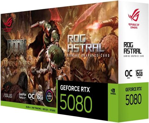 Asus Geforce RTX ™ 5080 16GB GDDR7 OC - DOOM Limited Edition in Saudi Arabia