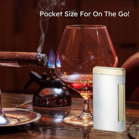 Personalized Visol Panther Single Flat Flame Cigar Lighter (Shipped Without Butane) in Kuwait