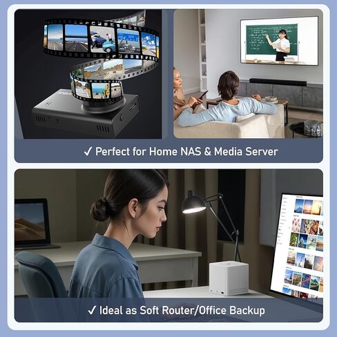 Beelink Me Mini PC ، Mini مجهز بمعالج N150 ، 12 جيجابايت LPDDR5 ، 64 جيجابايت EMMC 2TB SSD ، 6 × M.2 in Kuwait