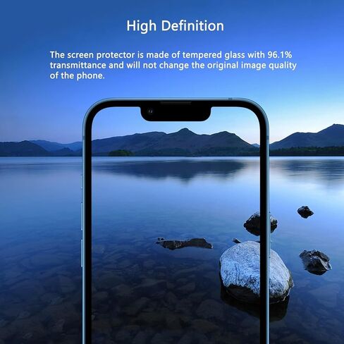 حامي الشاشة لـ iPhone 16 Pro Max Blue Light Block ، الزجاج المقاوم للعقار العسكري مع صينية تثبيت سهلة ، حساسة للمس ، صلابة 9H ، مضاد للقرعة ، 2 حزمة in Saudi Arabia