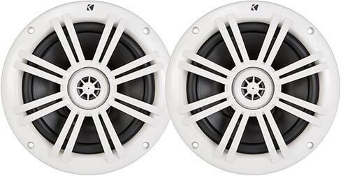 KICKER 6.5" 150 Watt Peak Power 2-Way Marine OEM Replacement White Boat Audio Speakers (Pair) in Saudi Arabia
