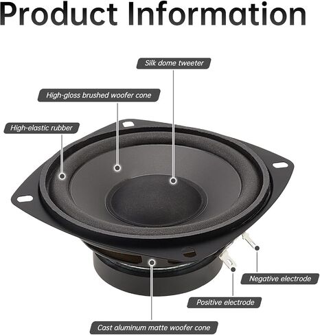 1 قطعة 4 بوصة ثنائية الاتجاه سيارة Hifi Coaxial SPEAKER DOOR Auto Auto Music Music Stereo مكبرات صوت كاملة المدى in Kuwait