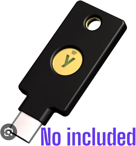 3DMAKE4YOU Wallet, Compatible with YubiKey 5 NFC (USB-A) in Saudi Arabia