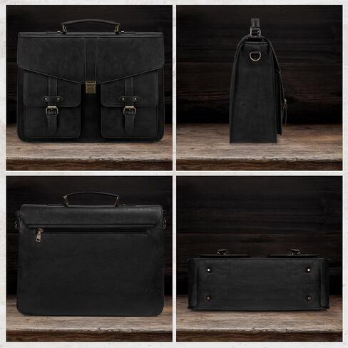RAKERMORE MANS MASTENGER BAG 17 Int Laptop حقيبة مقاومة للماء PU LEATHER SANCHEL BAC COMPORT in Saudi Arabia
