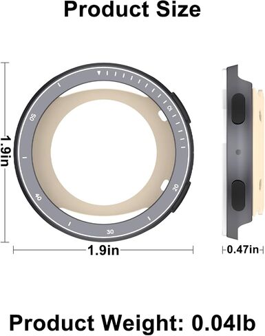 2 in 1 HXFRTYU Metal Case for Amazfit Active 2 Smartwatch 44mm, Stainless Steel Bezel & TPU Back Cover, Rugged Shockproof Protective Bumper for Amazfit Active 2 (Silver) in Saudi Arabia