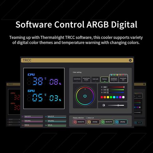 Thermalright Phantom Spirit 120 برودة وحدة المعالجة المركزية الرقمية للثلوج ، مراوح PWM مزدوجة ، 7 أنابيب حرارة تبريد وحدة المعالجة المركزية ، غطاء شاشة رقمية أعلى ، ل LGA1700/1851/1150/1151/1200/10/2011 ، AM4/AM5 ، COWNTONK COARNINC in Kuwait