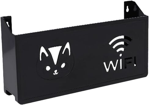 صندوق تخزين حائط Doitool ، تغطية جهاز التوجيه شريط الطاقة و Rack Rack (Black) in Saudi Arabia