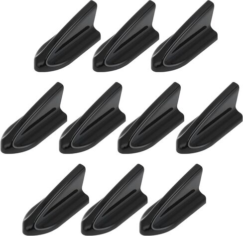 10 Pcs Universal Shark Fin Dummy Antenna Mount 2.1" Aerial for Decoration Only Carbon Fiber Pattern Black in Saudi Arabia