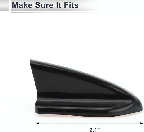10 Pcs Universal Shark Fin Dummy Antenna Mount 2.1" Aerial for Decoration Only Carbon Fiber Pattern Black in Saudi Arabia