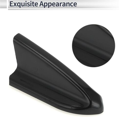 10 Pcs Universal Shark Fin Dummy Antenna Mount 2.1" Aerial for Decoration Only Carbon Fiber Pattern Black in Saudi Arabia
