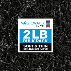 MagicWater Supply - 2 LB - Green - Soft & Thin Crinkle Cut Paper Shred Filler great for Gift Wrapping, Basket Filling, Birthdays, Weddings, Anniversaries, Valentines Day, and other occasions in Kuwait