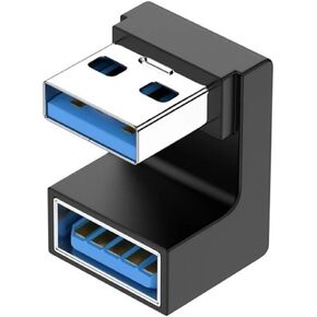 USB 3.0 محول على شكل حرف U إلى كوع تمديد الإناث مناسب لنقل بيانات الهاتف المحمول والكمبيوتر (JS-050) in Kuwait