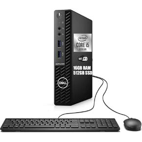 Dell Optiplex 3080 Micro Desktop Computer Mini PC ، Hexa-Core i5-10500t 2.3 جيجا هرتز حتى 3.8 جيجا هرتز ، ذاكرة الوصول العشوائي DDR4 16 جيجابايت ، 512 جيجا بايت SSD ، HDMI ، لوحة المفاتيح والماوس ، WiFi ، BT ، Windows 11 Pro (Reneded) in Kuwait