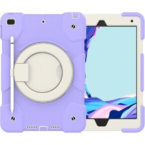 Tablet Travel Kids Case متوافق مع iPad 9/8/7th Generation 10.2 "(IPAD 9/8/7th Generation) ، iPad7/iPad8/iPad9 10.2 مع حامل الدوران ، وقف ، حزام ، سيليكو ناعم in Kuwait