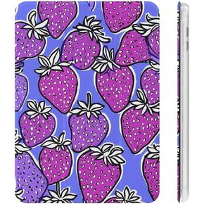 Strawberry Purple Variation Case with Pen Holder Slim Lightweight Trifold Stand Compatible with iPad mini 4/5/6 Mini4/5（7.9in） in Kuwait