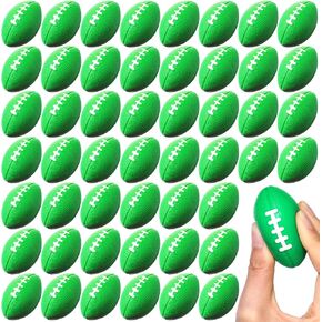 50 Pieces Football Stress Ball, Mini Foam Sports Ball, Foam Sports Ball for School Carnival Reward, Party Bag Gift Fillers in Kuwait