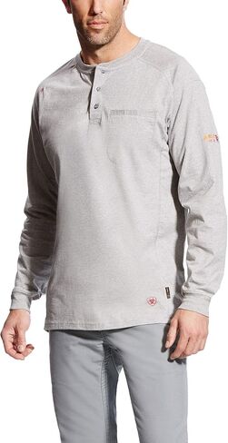 Ariat Men's Big and Tall Flame Resistant Air Henley Shirt in Saudi Arabia