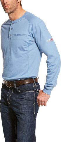 Ariat Men's Big and Tall Flame Resistant Air Henley Shirt in Saudi Arabia