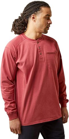 Ariat Men's Big and Tall Flame Resistant Air Henley Shirt in Saudi Arabia