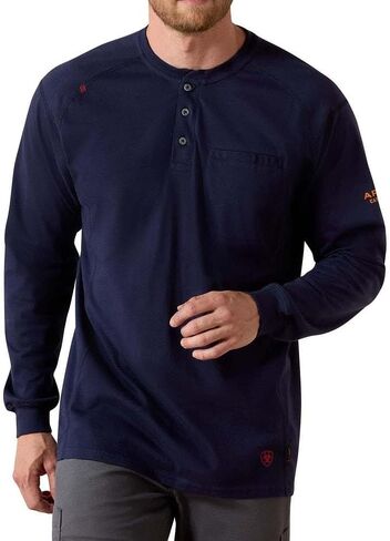 Ariat Men's Big and Tall Flame Resistant Air Henley Shirt in Saudi Arabia