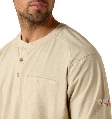 Ariat Men's Big and Tall Flame Resistant Air Henley Shirt in Saudi Arabia