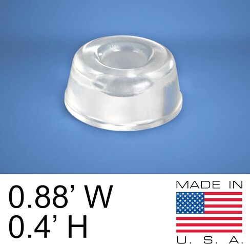 Small Clear Door Knob Bumpers (Set of 12) - Self Adhesive Door Stoppers Wall Protectors Rubber Feet for Speakers, Electronics, Furniture in Kuwait